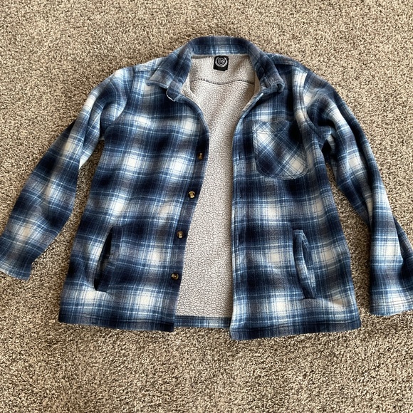 Men’s flannel shirt w/sherpa liner - Picture 1 of 3